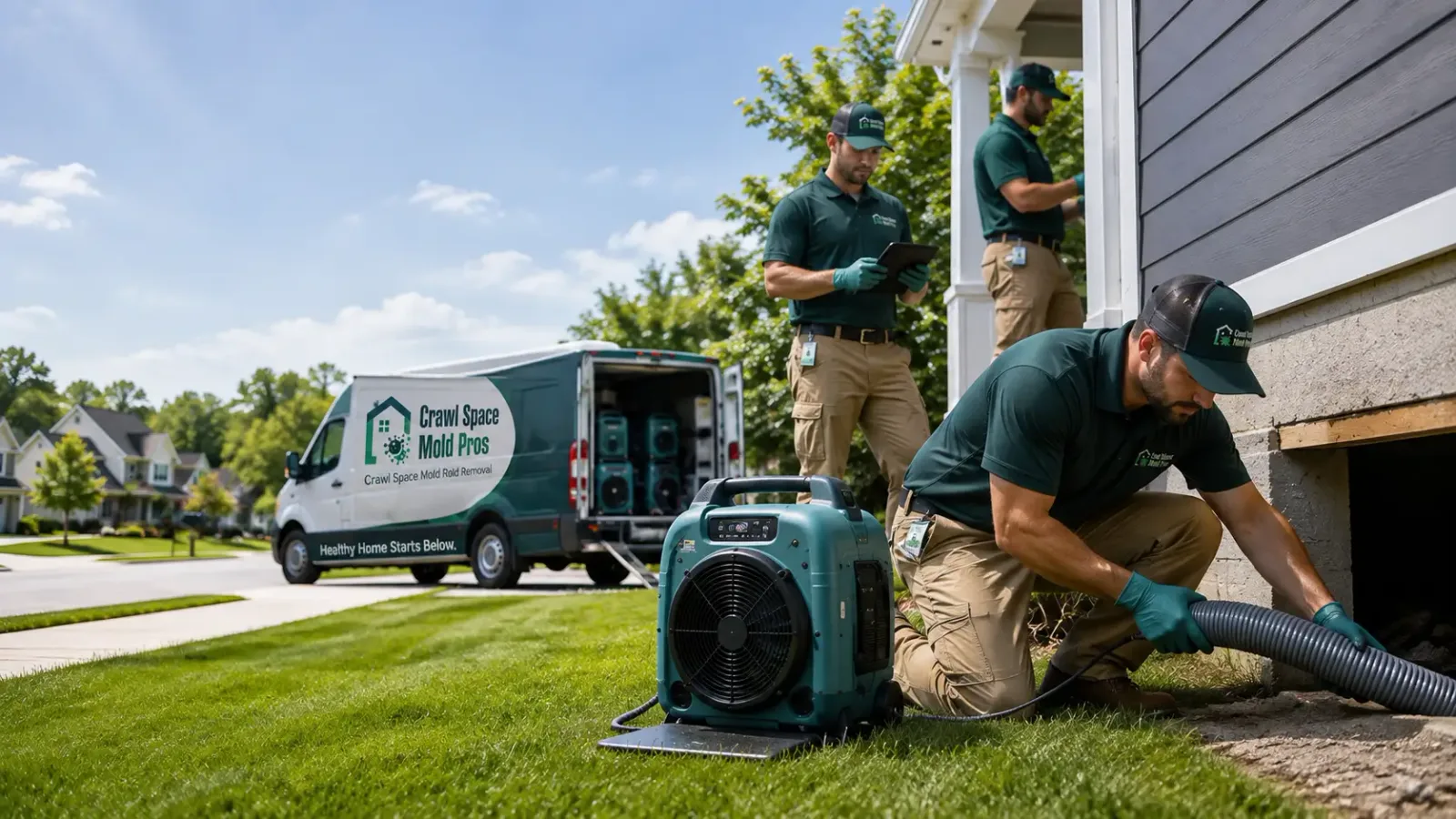 Crawl Space Mold Removal in Longford, KS